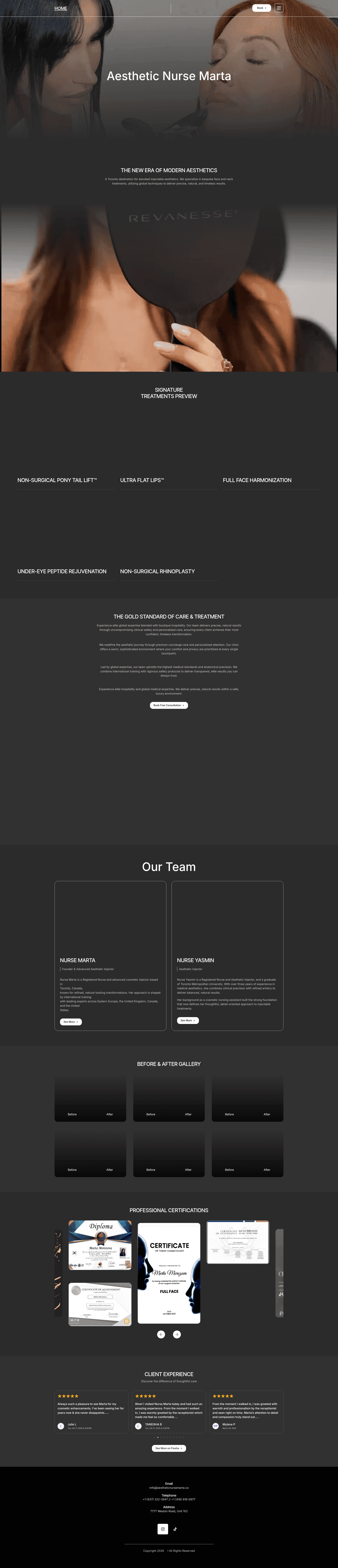 Screenshot of Homepage